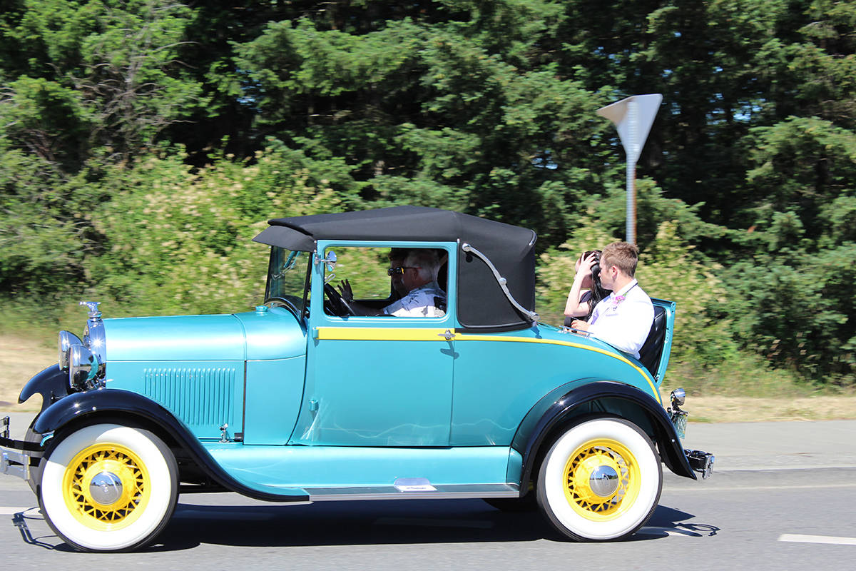A photo from the 2019 Highland Grad Classic Car Cruise - this year, graduation may look a bit different. Photo supplied.
