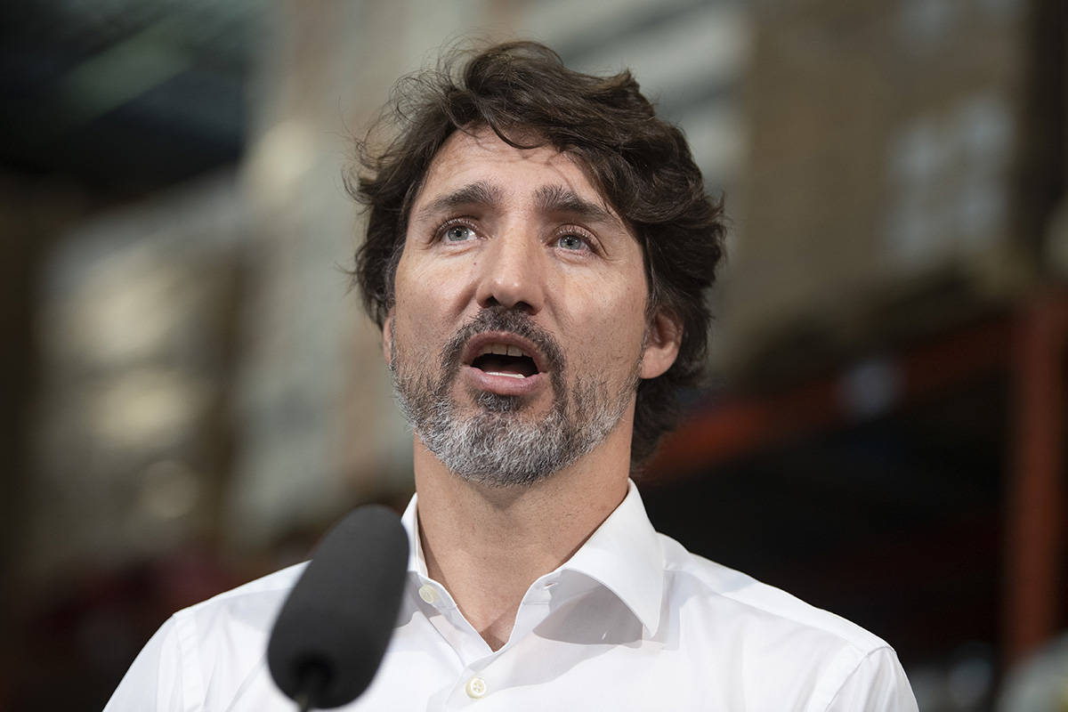 FILE – Prime Minister Justin Trudeau delivers a statement about the situation in Hong Kong at the start of a news conference in Gatineau, Que., Friday, July 3, 2020. THE CANADIAN PRESS/Adrian Wyld