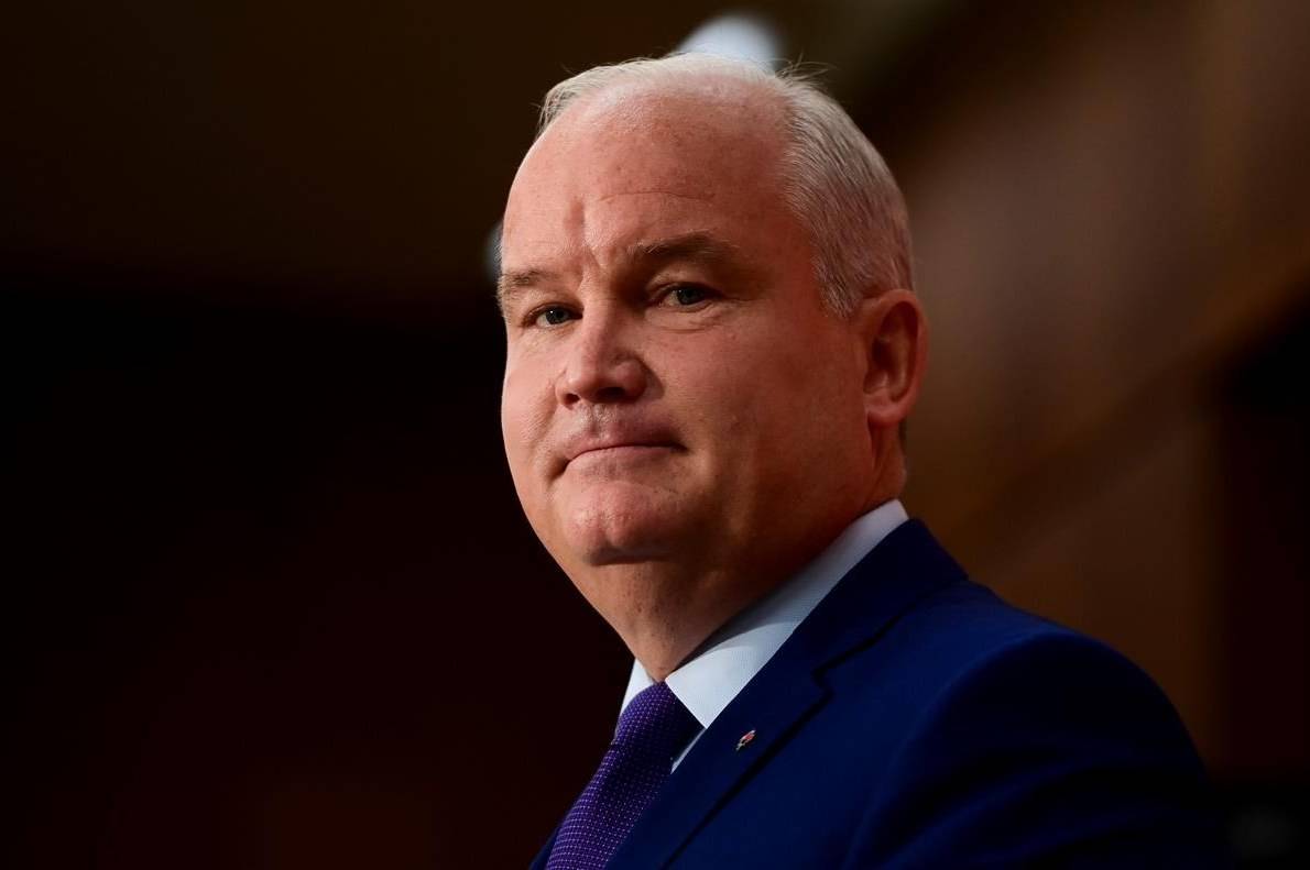 Conservative Leader Erin O’Toole holds his first news conference as leader on Parliament Hill in Ottawa on Tuesday, Aug. 25, 2020. THE CANADIAN PRESS/Sean Kilpatrick