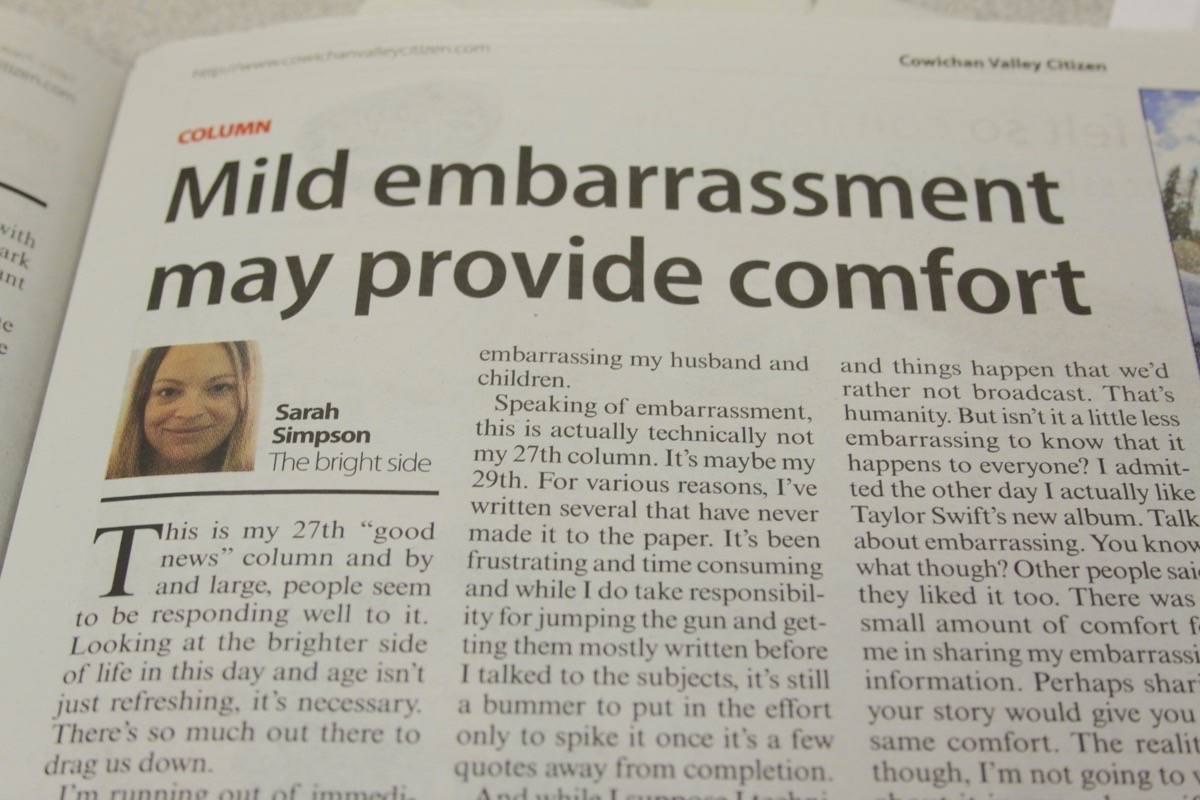 Columns in the newspaper look like this. We try to differentiate these opinion pieces from news stories. (Andrea Rondeau/Citizen)