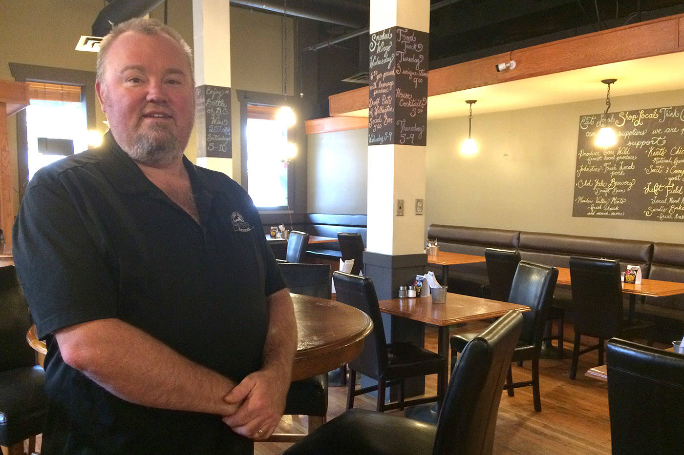 Kerry Krahn, owner of the Wellington Social House downtown Chilliwack, is looking to his customers for a new name following a cease and desist letter from the competition. (Jessica Peters/ The Progress)