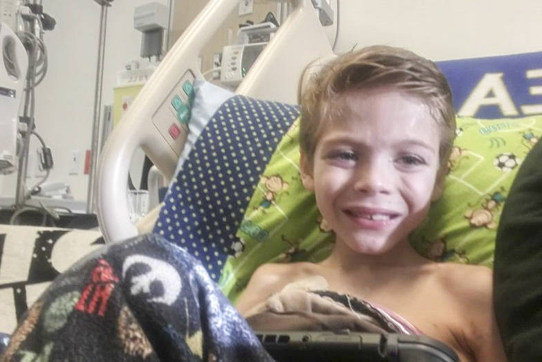Seven-year-old Wills is suffering from a rare form of kidney cancer Submitted photo