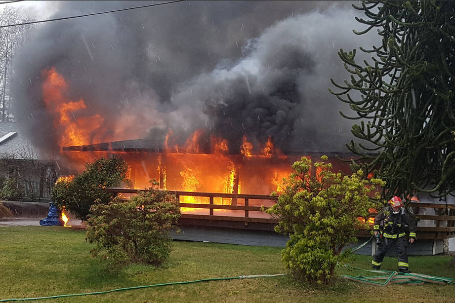 Campbell River Fire Department handles structure fire in Stories Beach