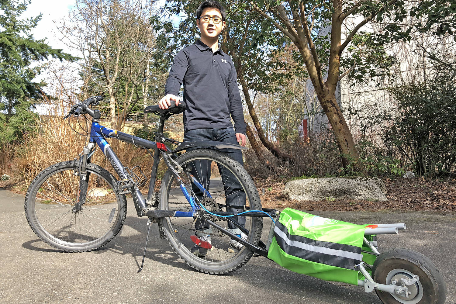Courtesy of the Open Innovation Challenge, Simon Park received $15,000 toward Caboost, his electric bike innovation.                                Travis Paterson/News Staff