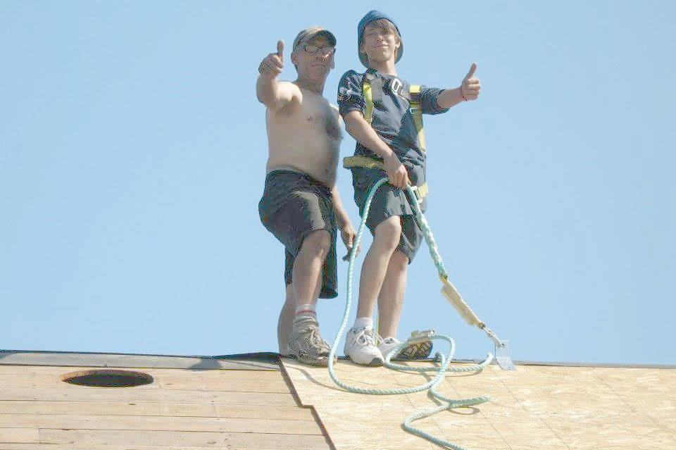 David Hartland (left) and his son Kelson. Photo courtesy of the GoFundMe account