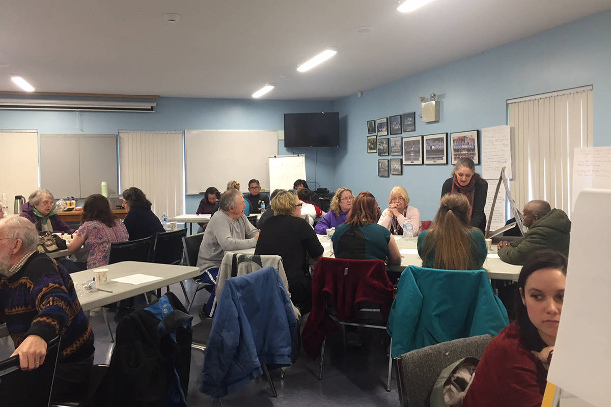 HANNA PETERSEN PHOTO                                Roughly 40 poeple attended the consultation held at the Port Hardy Fire Hall on March 27.