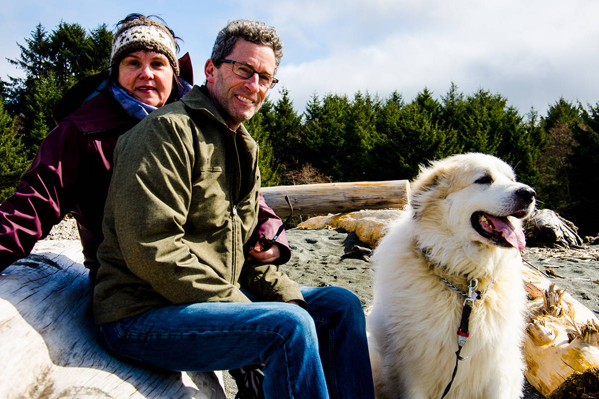 Ronald Laidman and Diane Moran left their city life behind to run a riverside retreat in Port Renfrew. (Contributed)