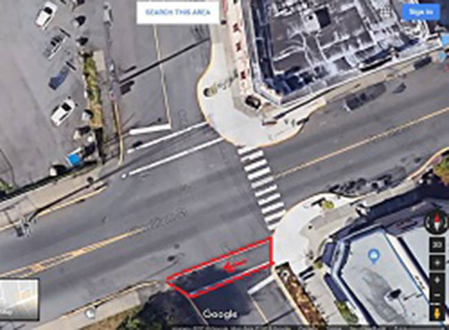 A Google image shows the scene of an alleged hit-and-run in which a pedestrian was struck last week. IMAGE SUBMITTED