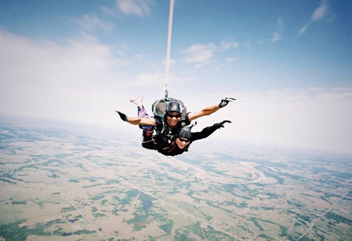 Skydiving is a dangerous sport, says the owner of Capital City Skydiving in North Saanich. Emergency training and practice can help avoid trouble, as in the case of a skydiver who cut away a malfunctioning chute on April 22. (Facebook)