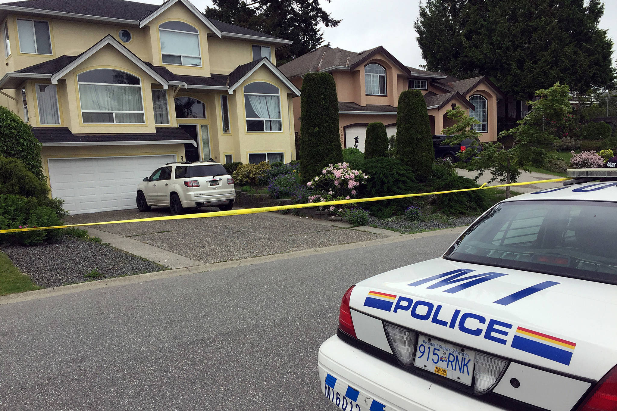 Mission RCMP taped off two properties on Hawthorne Avenue after a toddler was found unresponsive in a backyard pool. The 23-month-old girl went missing from a local daycare.
