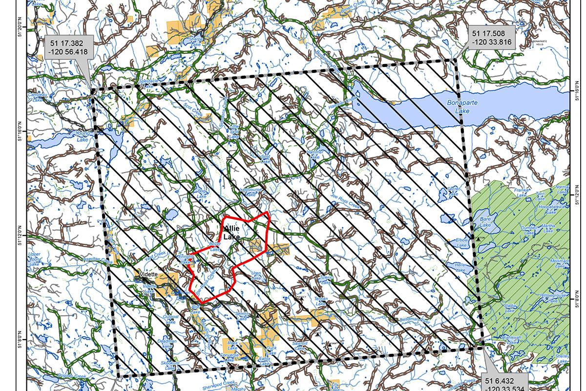 More accurate mapping puts Allie Lake wildfire northwest of Kamloops estimate at 2,700 hectares