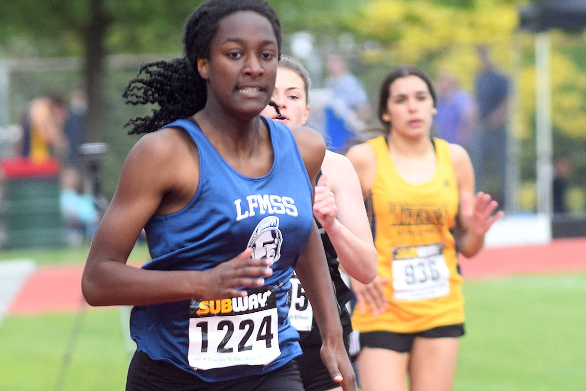 Several Langley athletes medaled earlier this month in the Fraser Valley championships in Abbotsford, some earning a spot at this weekend’s provincials. (Black Press files)