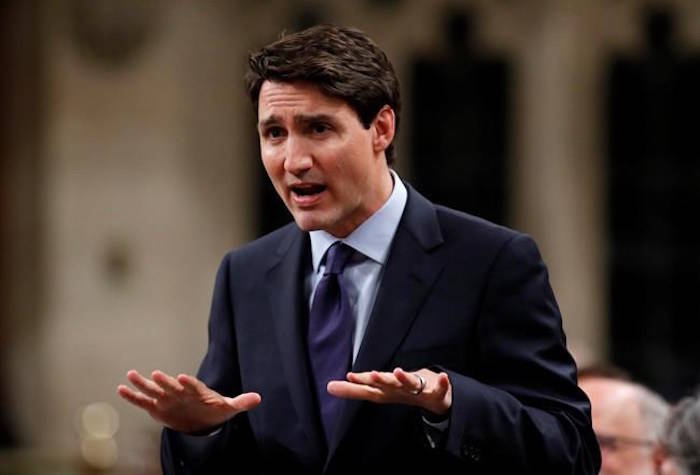 Prime Minister Justin Trudeau rises during Question Period in the House of Commons on Parliament Hill in Ottawa on Wednesday, June 6, 2018. THE CANADIAN PRESS/ Patrick Doyle