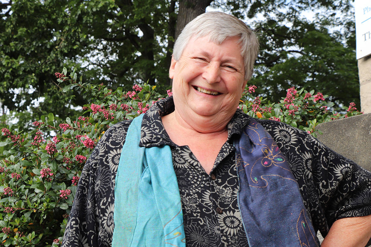 Judith Quinlan wants to assemble an LGBTQ choir in Victoria to help bridge the divide between generations of the queer community, because “music in the end, is the best way of communicating and the best way of expressing feelings.” Kristyn Anthony/VICTORIA NEWS