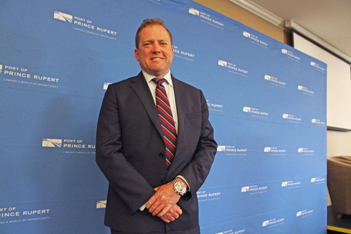 Shaun Stevenson was named the Port of Prince Rupert’s new president and CEO on June 19. (Keili Bartlett / The Northern View)