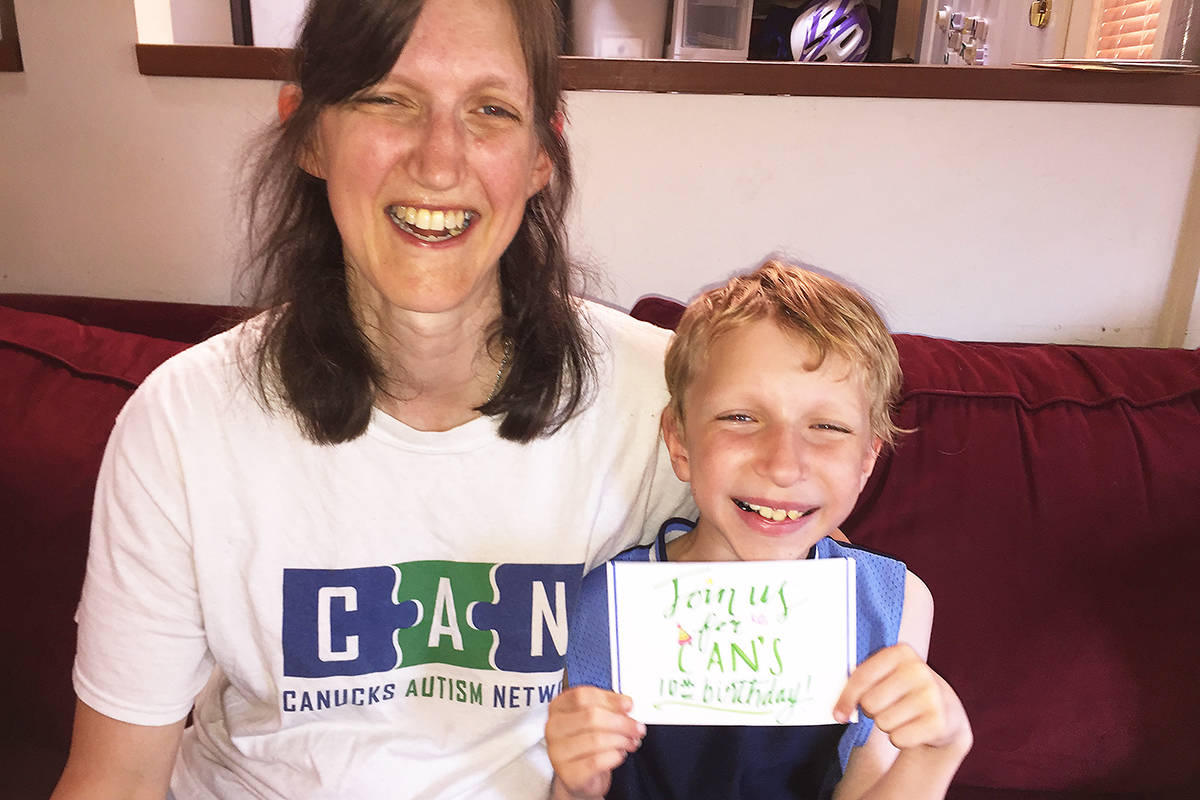 Canucks host all-inclusive birthday party for B.C. kids with autism