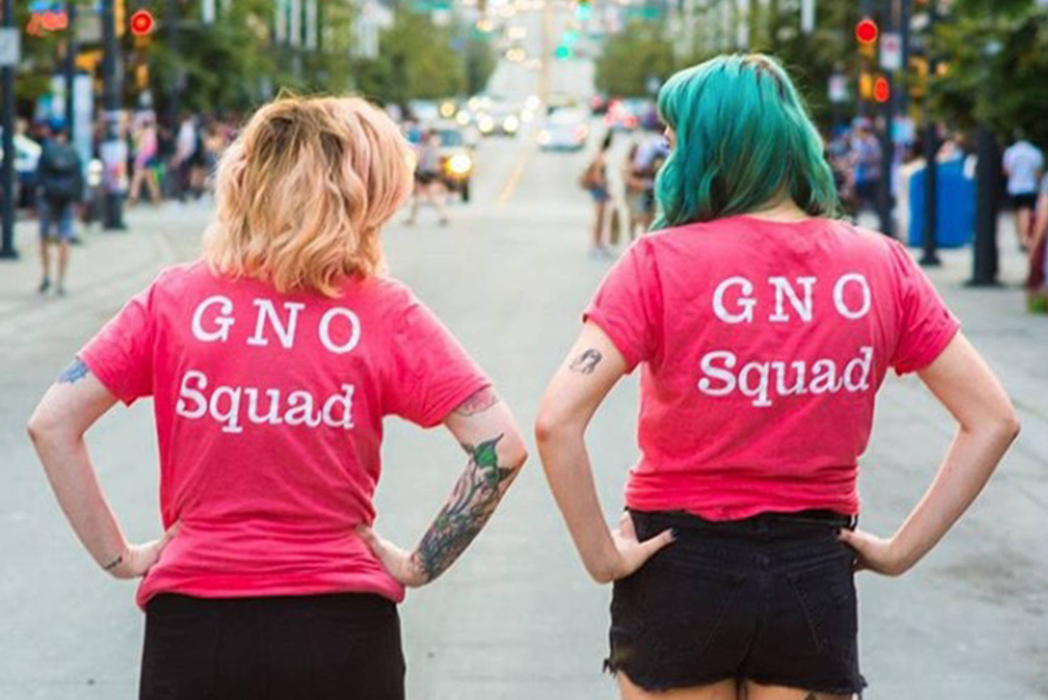 Good Night Out also includes a street team on the Granville strip, offering water, harm reduction supplies and more. (GNO/Instagram)