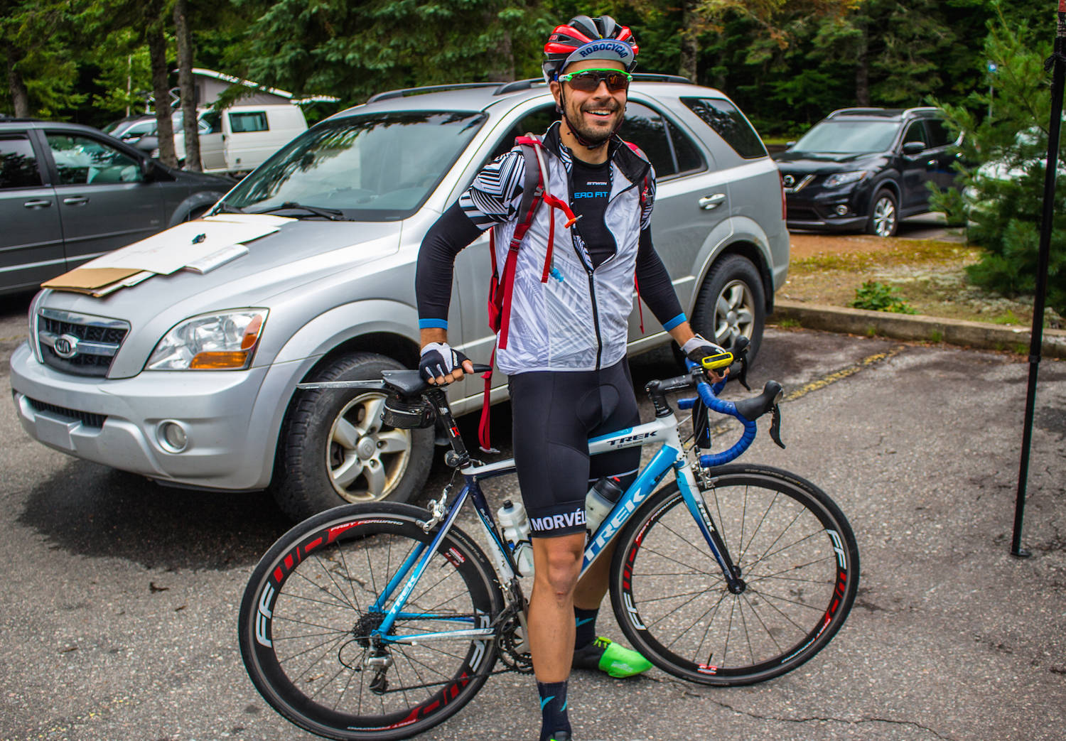 Cyclist Vincent Nadon is riding from Victoria to Montreal to raise funds for Crohn’s and Colitis Canada. (PHOTO CONTRIBUTED)
