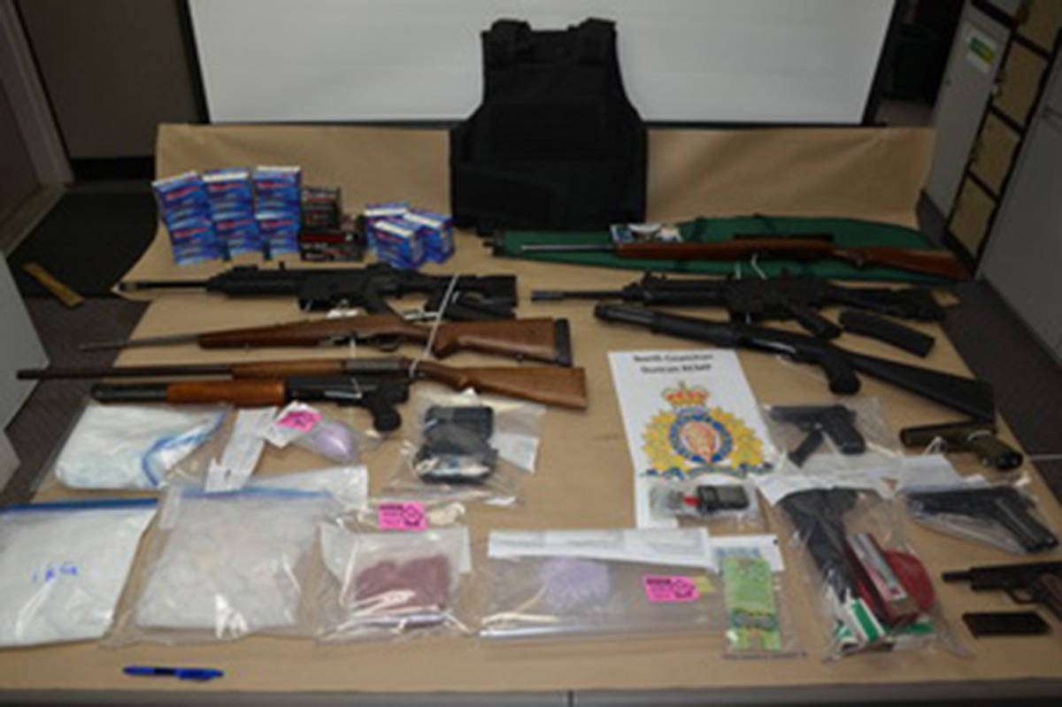 RCMP seize fentanyl, weapons in Chemainus, Crofton drug raids