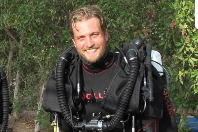D.W. Poppy grad Erik Brown was part of a team of volunteer divers who rescued 13 people from a cave in Thailand. Photo courtesy Kirk Brown.