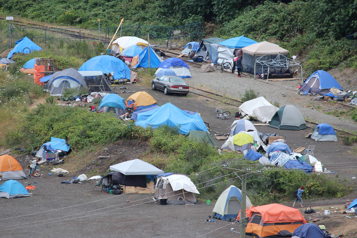 An application hearing regarding Discontent City was held today in the Nanaimo courthouse. (News Bulletin file)