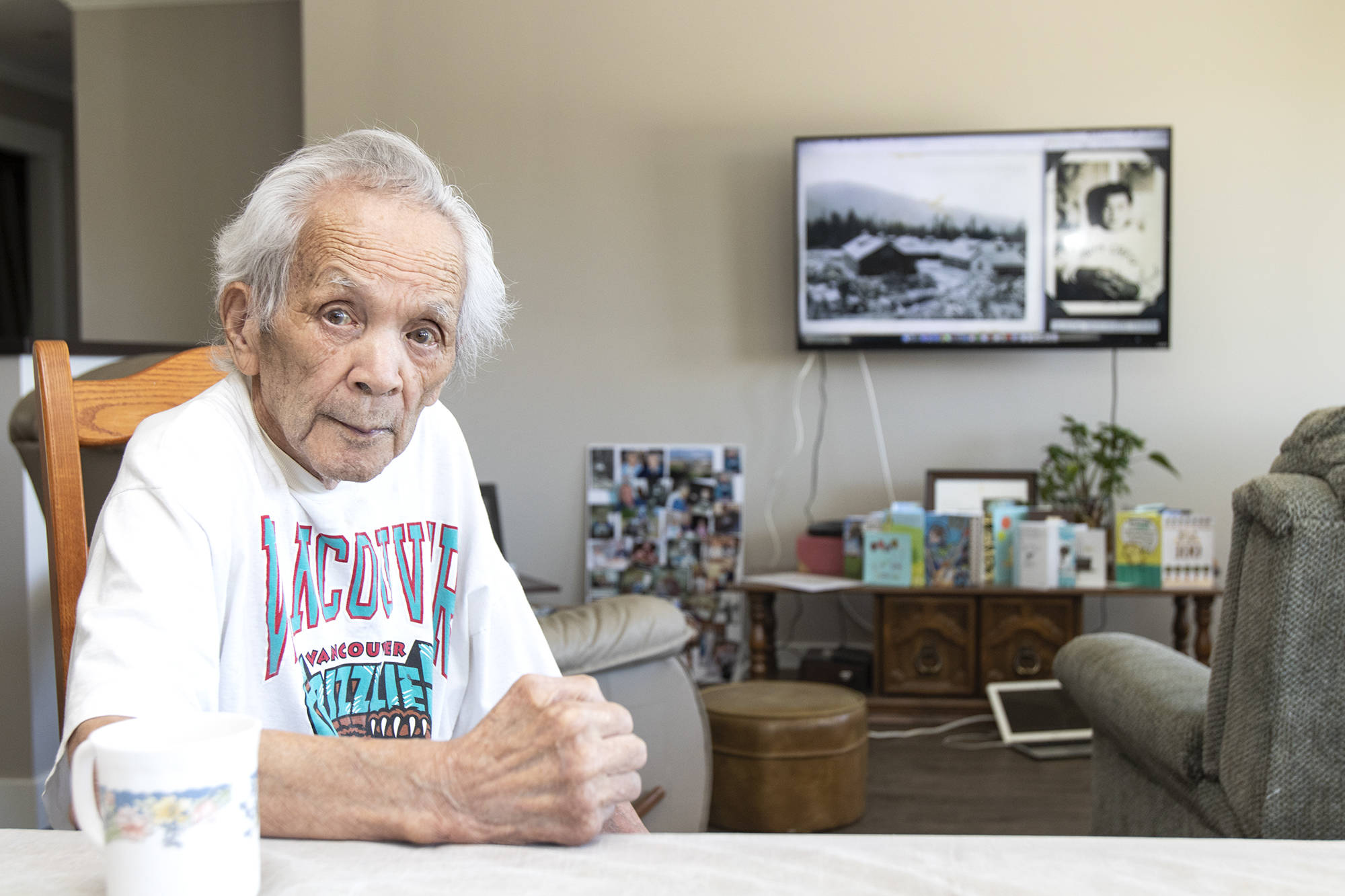 Born in Canada, Tamotsu Nakazawa spent several years in a Yard Creek internment camp for Japanese Canadians during the Second World War. (Jodi Brak/Salmon Arm Observer)