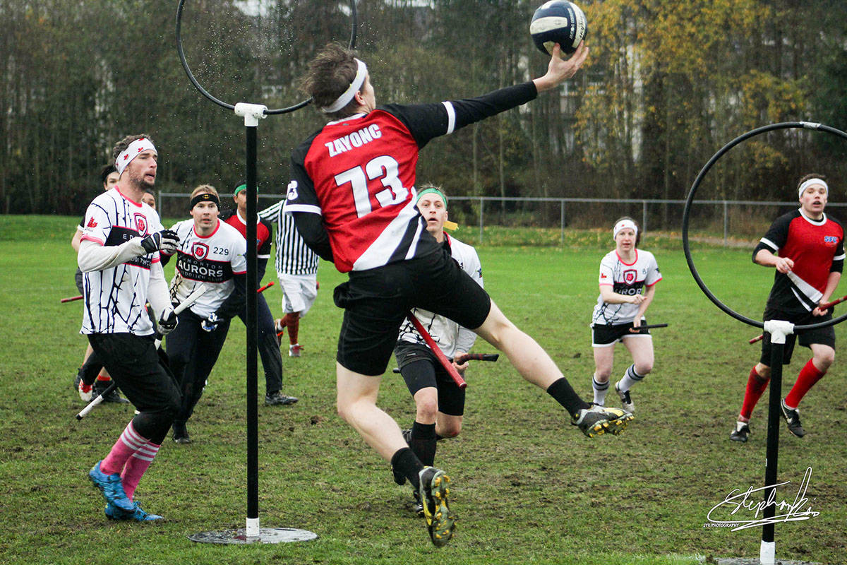 (Photo: Flickr/Quidditch Canada)                                Game action from the 2016 Quidditch Canada Western regionals, held in Surrey.