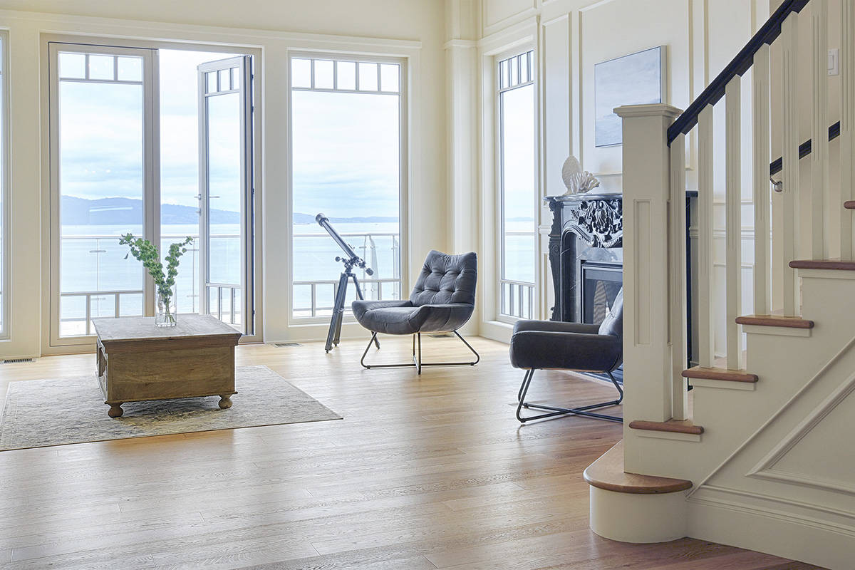 European Elegance in Cordova Bay Home
