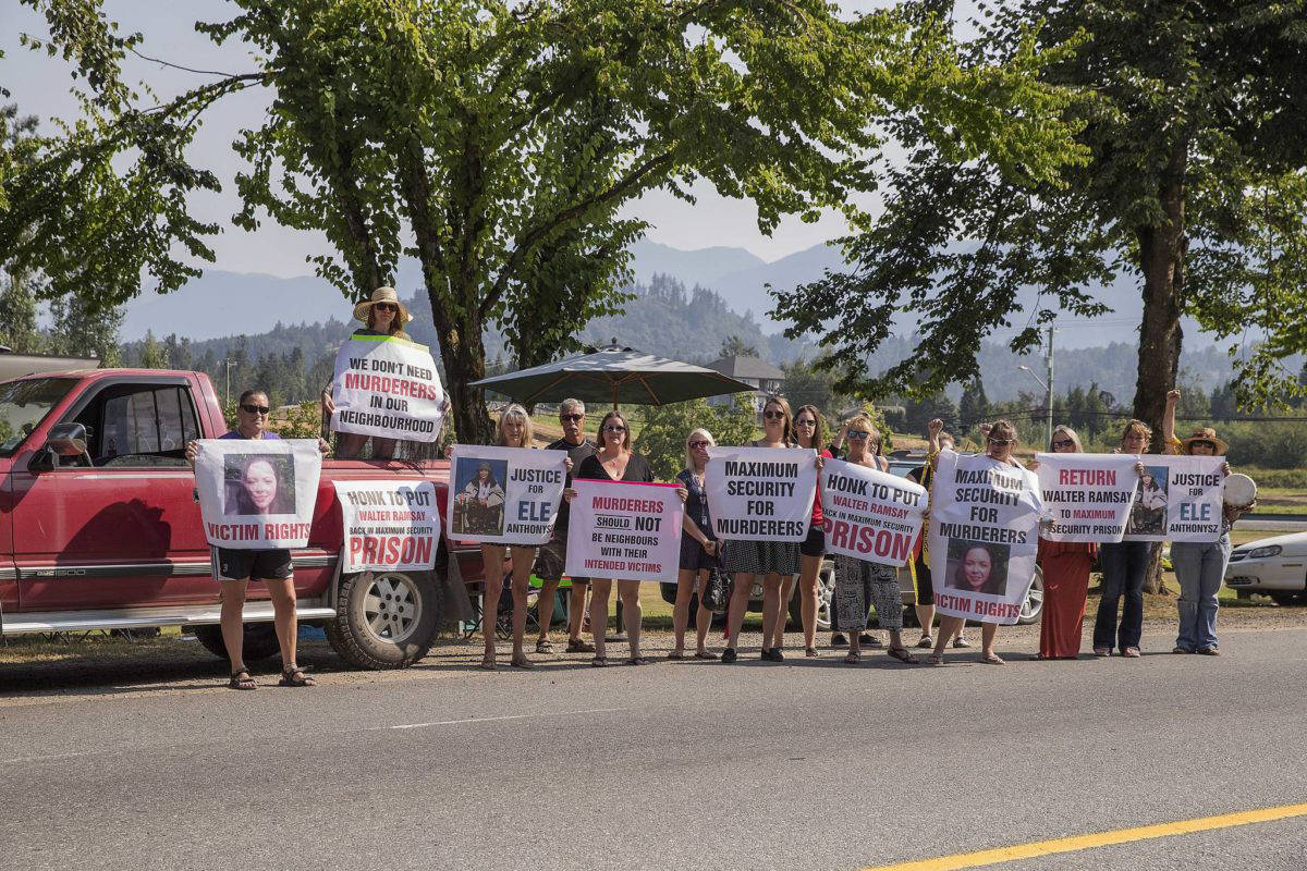 Family, friends of B.C murder victim want killer sent back to max security facility