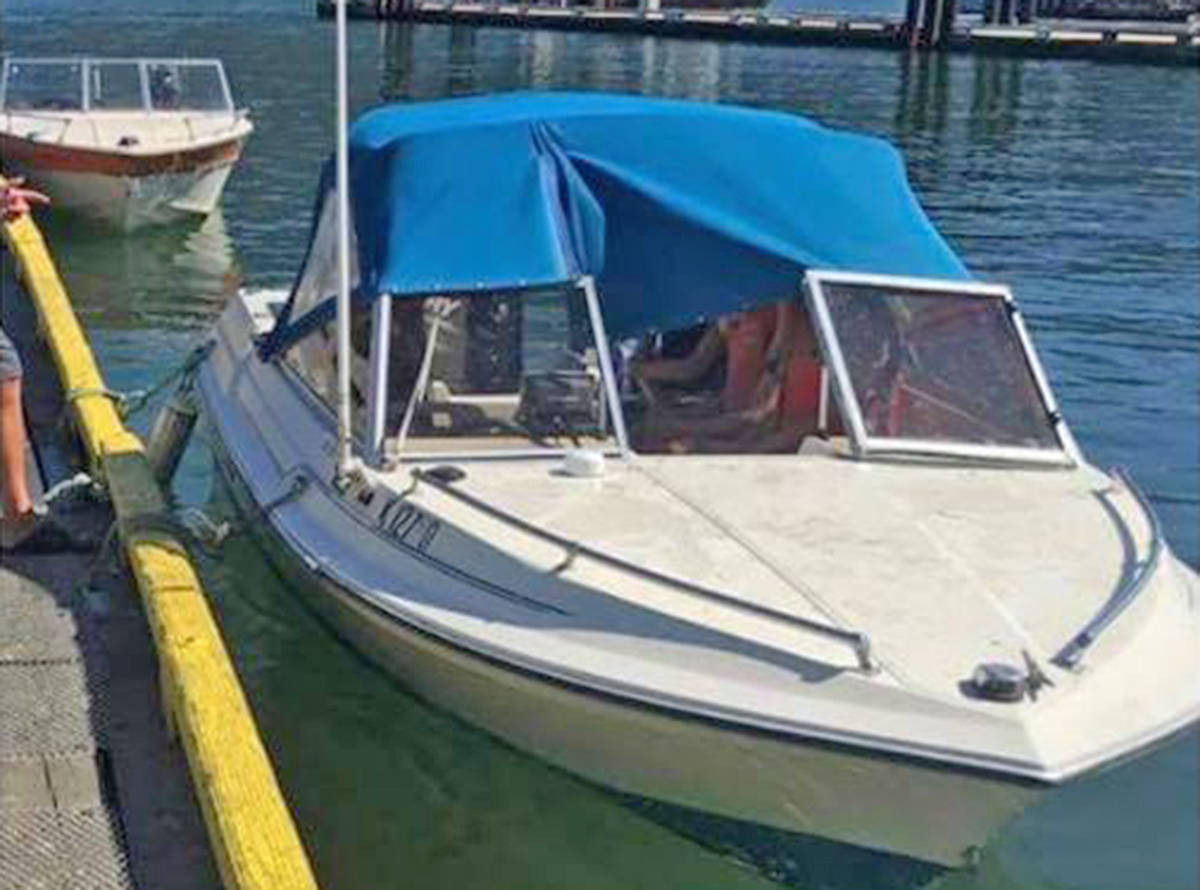Jesse and Nicki Blake spread this photo around the West Coast on Friday in an effort to recover their stolen vessel, which they were delighted to be reunited with on Saturday.