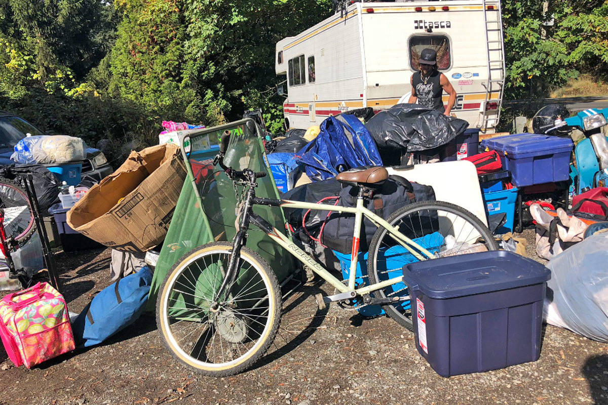 Tent city campers move into Saanich mayoral candidate’s backyard