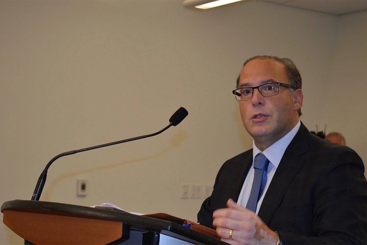 Surrey’s Chief Election Officer Anthony Capuccinello Iraci. (Photo: Tom Zytaruk)