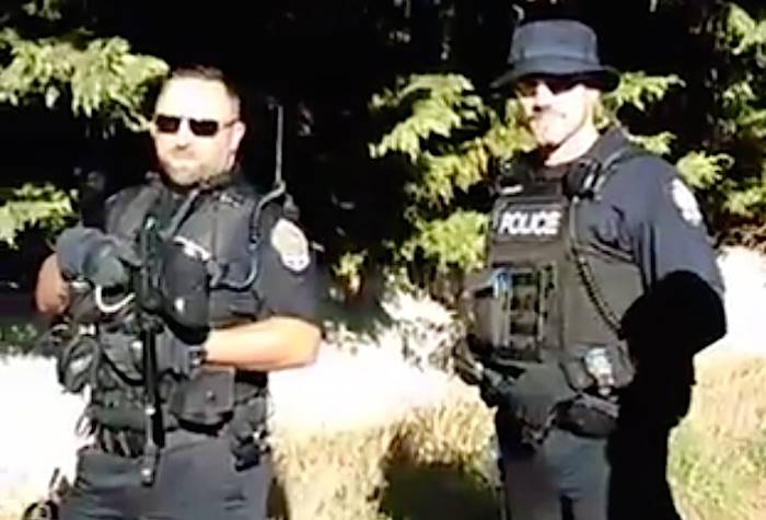 Arrests were made this afternoon at Woodwynn Farms. (Facebook/Chrissy Brett)