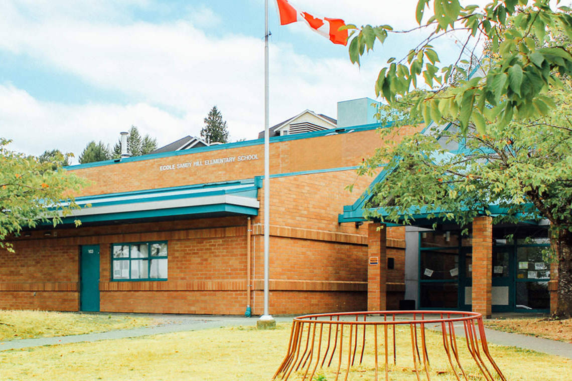 Sandy Hill Elementary School in Abbotsford. Photo courtesy Abbotsford School District