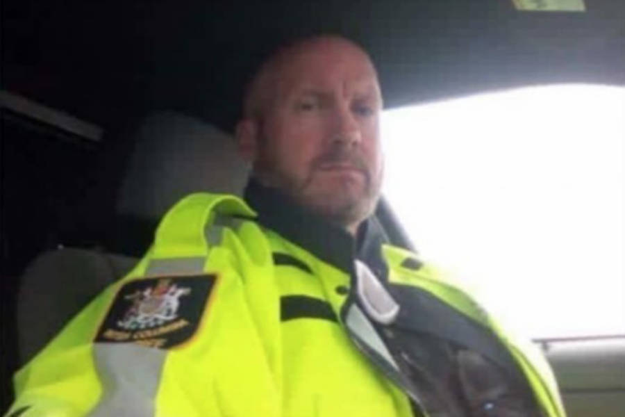Kevin Johnston, pictured here when he was a B.C. deputy sheriff. He has since resigned from the sheriff’s service. —Image: file photo.