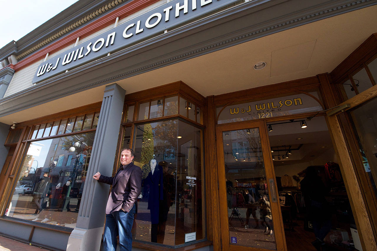 Scott Thompson took over W&J Wilson Clothiers from his parents. The shop has been in his family for generations, and is the oldest running family business in its original location in North America. (Nicole Crescenzi/News Staff)