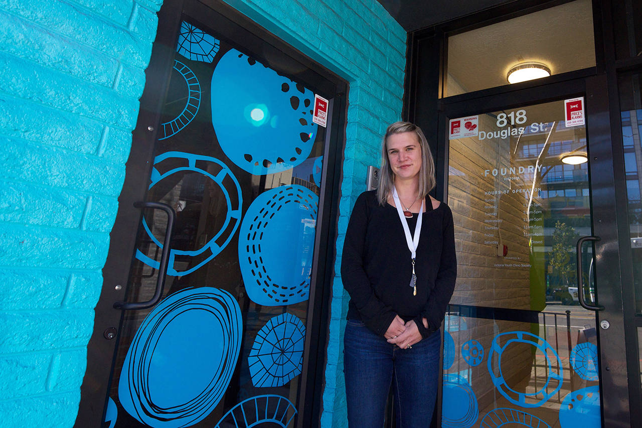 Lorna Mace is a counsellor and social worker at The Foundry Victoria Youth Clinic. As a front line worker, she believes more harm reduction needs to be done for youth facing the opioid crisis. (Nicole Crescenzi/News Staff)