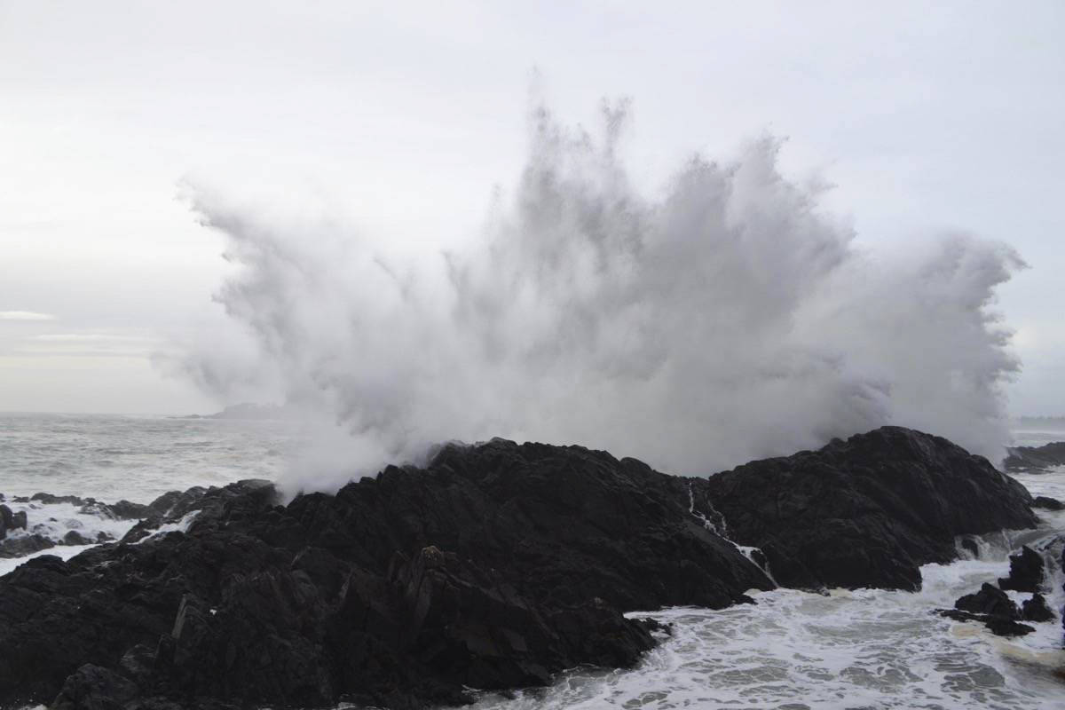 Massive waves are expected to hit Tofino, Ucluelet and the Pacific Rim Park Reserve this week. (Photo - Nora O’Malley)