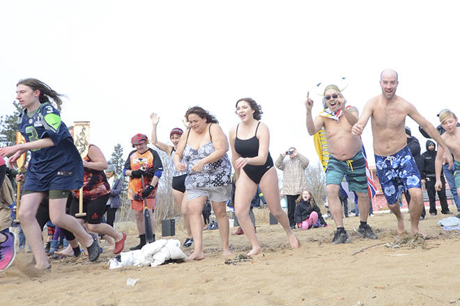Revellers ring in the New Year at first Okanagan Hunger Dip