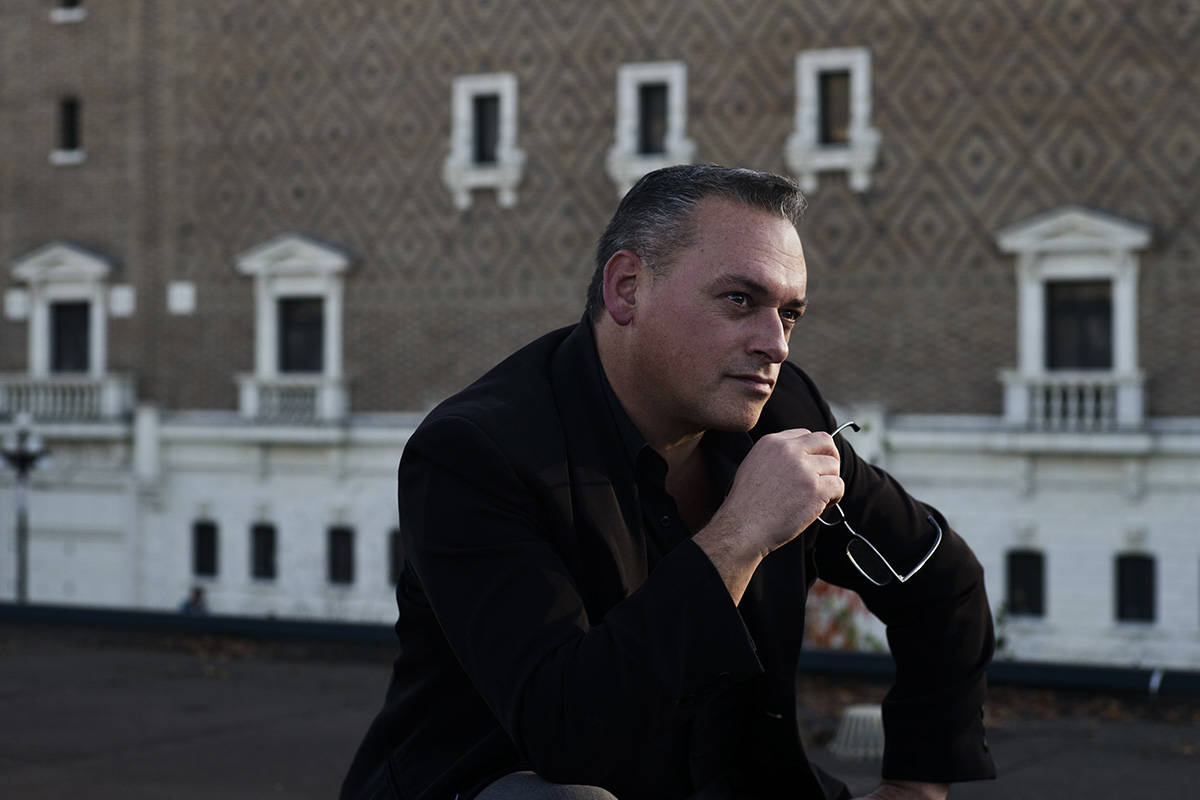 Tony James outside the Royal Theatre. Lia Crowe photography