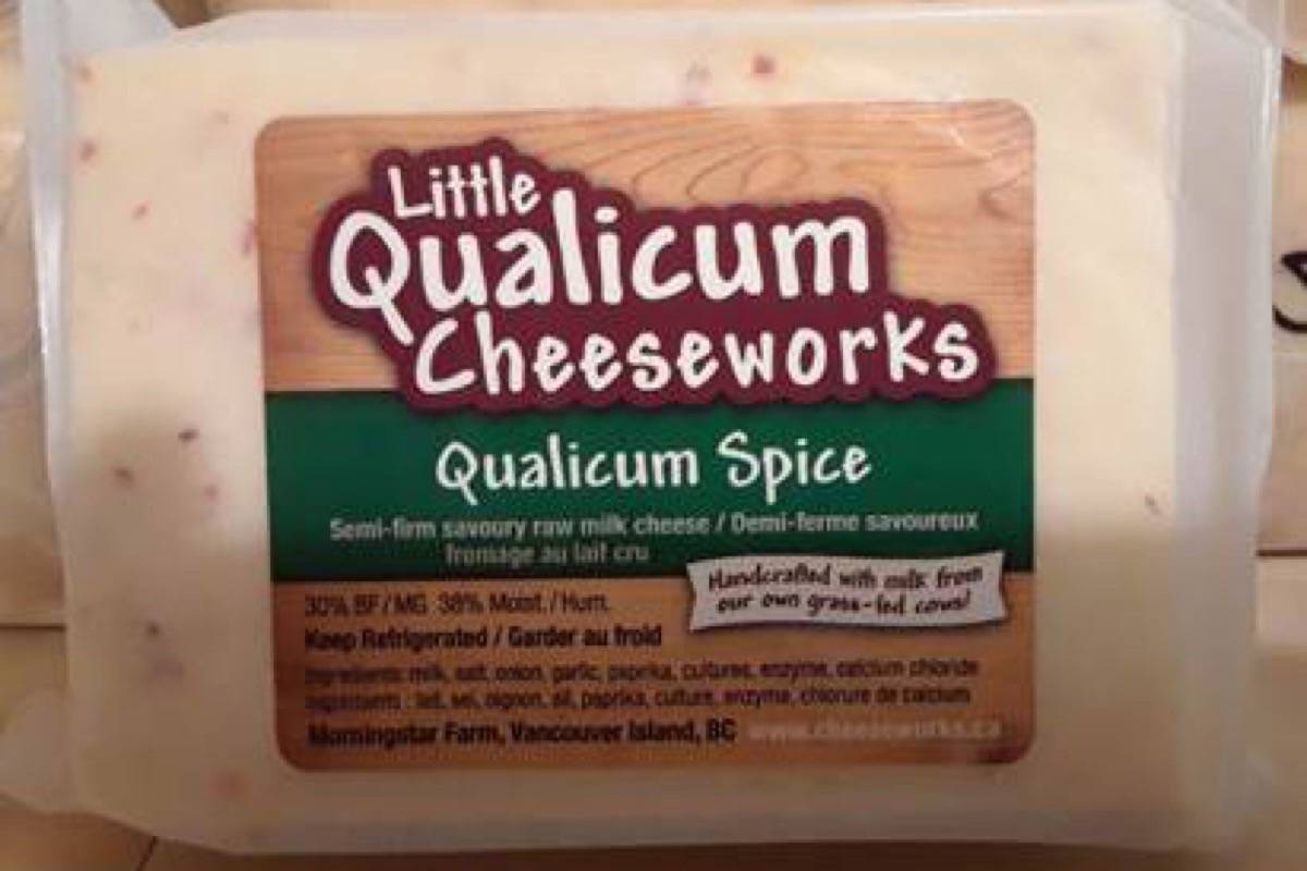 Production of Little Qualicum Cheeseworks’ Qualicum Spice cheese remains on hold following an E.coli contamination. - BCCDC photo