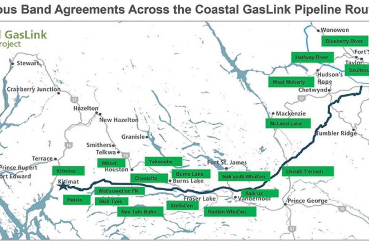 Most First Nations in northern B.C. support LNG pipeline, group says