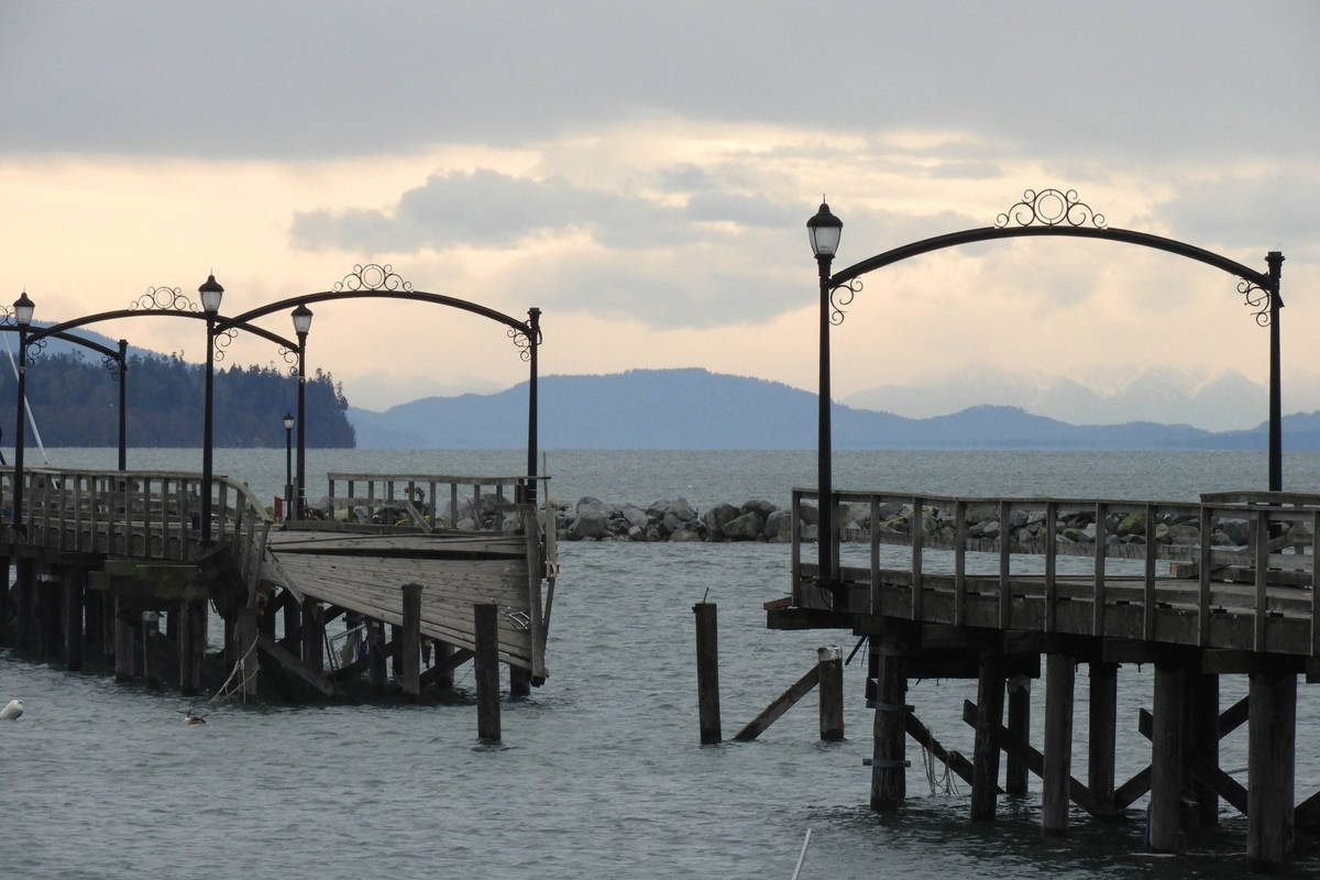 White Rock’s pier following damage sustained in the Dec. 20 windstorm. (Christy Fox photo)