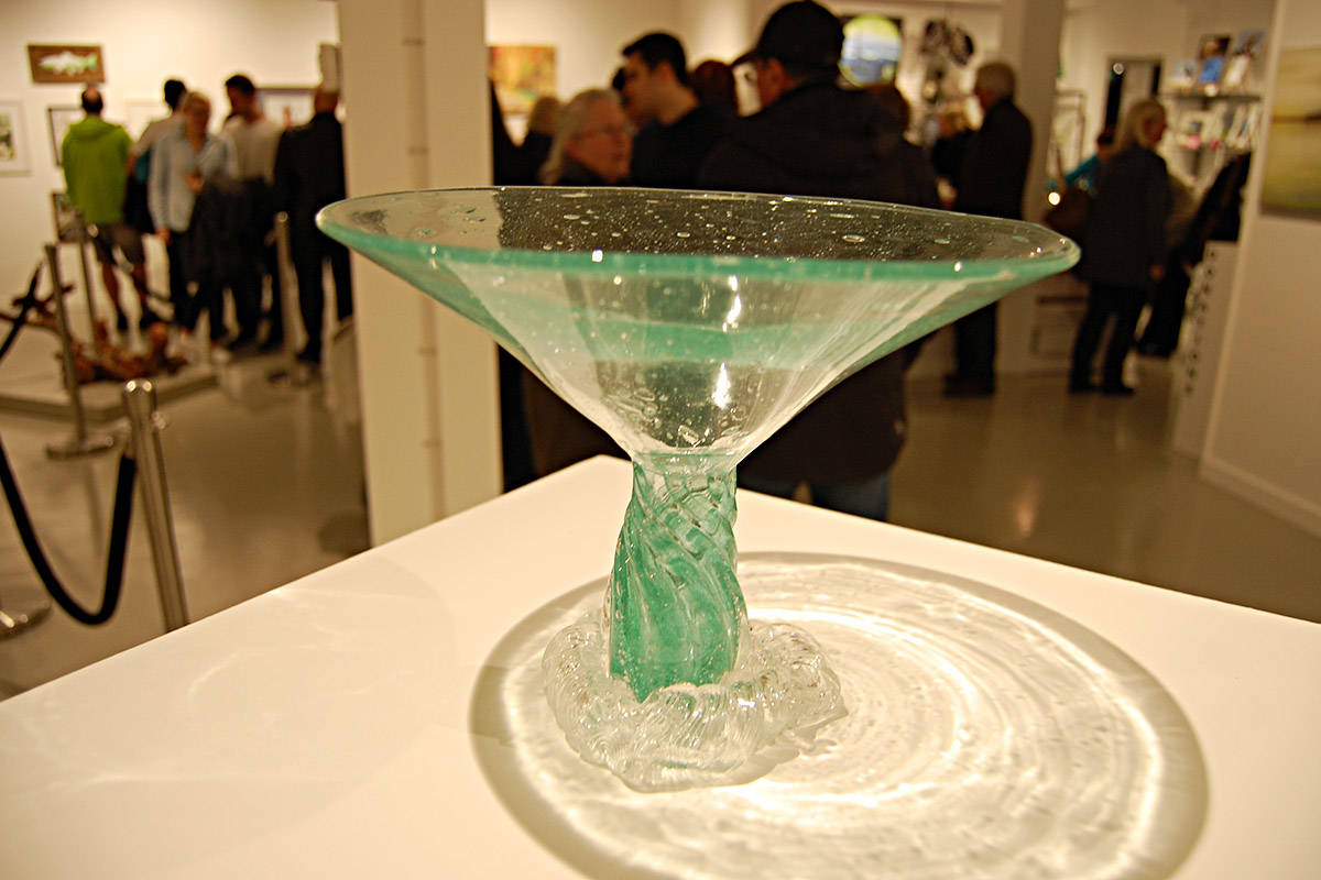 “Althea” by Bob McLeod. Blown glass, 2019. It’s part of the 37th Annual Members’ Show at the Campbell River Art Gallery, which opened on Jan. 18, 2019. Photo by David Gordon Koch/Campbell River Mirror