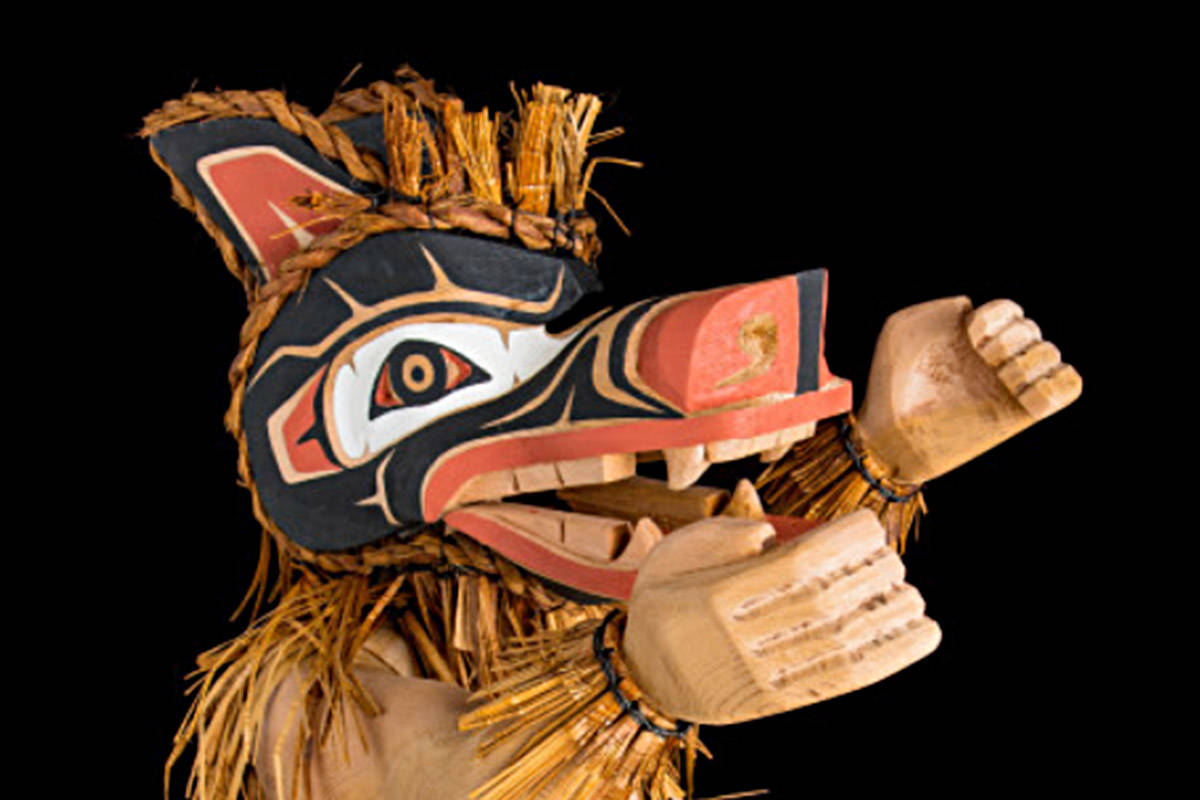 Campbell River Crime Stoppers said this carving was stolen from a downtown business on Jan. 24. Photo from campbellriver.crimestoppersweb.com