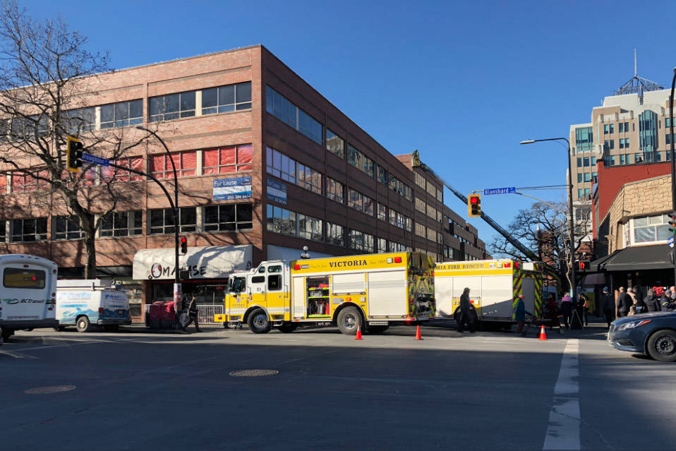 The fire has been extinguished but crews remain on scene to put out hot spots and ensure the safety of the building. Some of the roof structure was damaged and will require repairs, with an estimated cost of $50,000. (Nina Grossman/News staff)