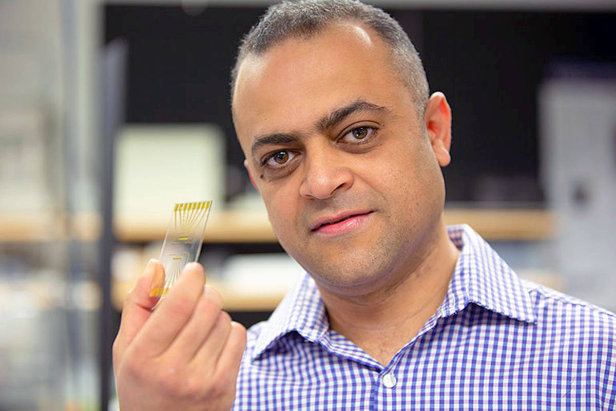 Engineering doctoral student George Luka says there is an urgent need to develop a fast, flexible, accurate and real-time detection tool to meet the challenge of protecting water consumers. (UBC photo)