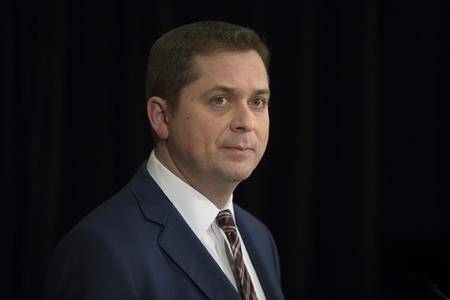 Federal Conservative Leader Andrew Scheer speaks during a press conference in Toronto on Thursday, March 7, 2019. (THE CANADIAN PRESS/Chris Young)
