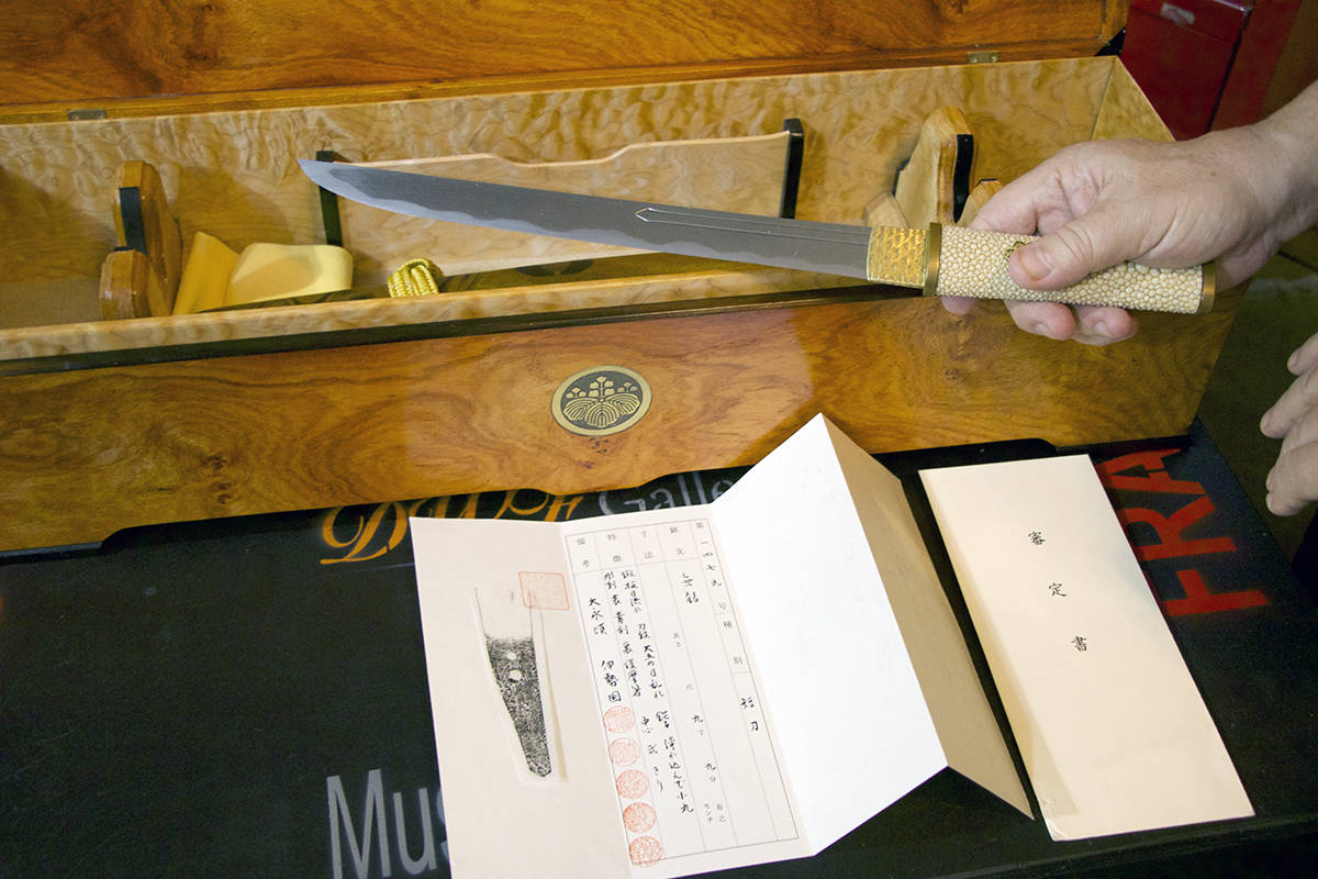 Japanese legendary Muramasa swords are very rare. (Brieanna Charlebois - Morning Star)