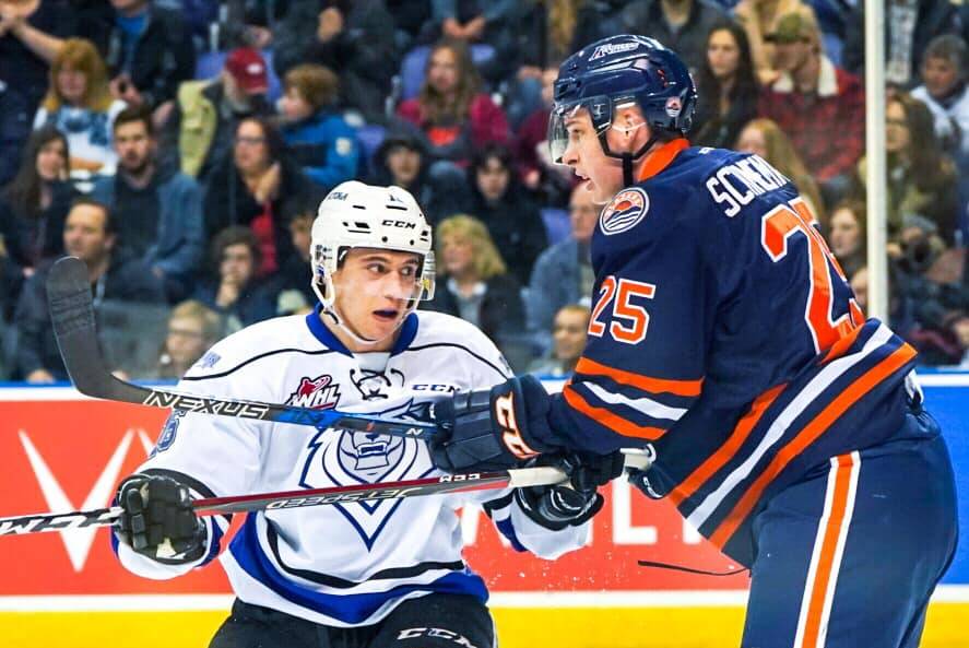 The Victoria Royals beat the Kamloops Blazers in the first round of WHL playoff action and will be taking on the Vancouver Giants in Round 2. (Spencer Pickles/News Staff)